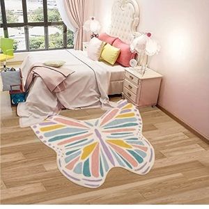 Lukinbox Butterfly Kids Rugs super soft  3' x 4'